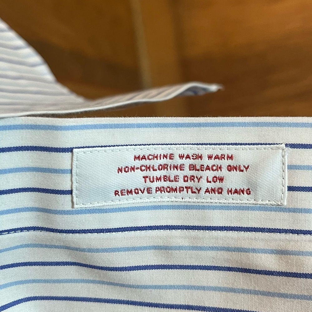 Men’s Brooks Brothers Stripped Dress Shirt 16.5-35 - Picture 3 of 4